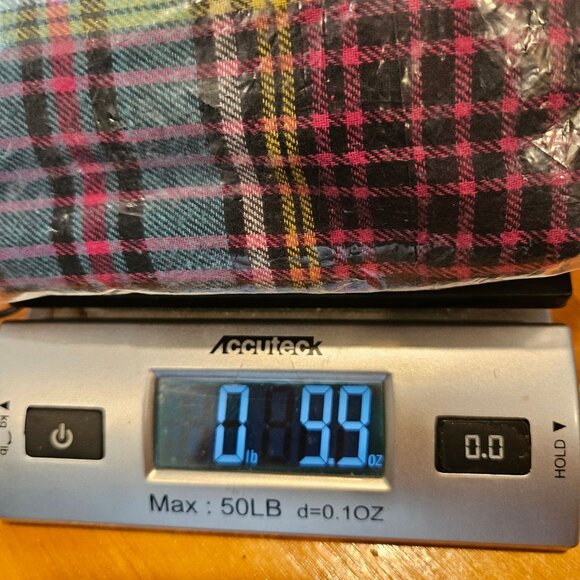 Soft Surroundings Blouse Womens L Flannel Plaid Metal Button Shirt Velvet Design - Picture 13 of 13